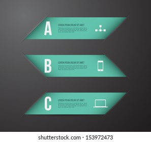Abstract template banner with cut paper for business design, infographics, reports, progress, number options, diagram, step presentation, websites or workflow layout. Modern and clean style