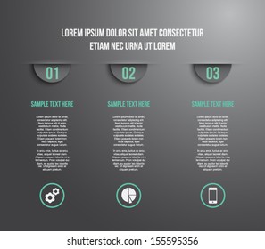 Abstract template banner with cut papers for business design, infographics, reports, progress, number options, diagram, step presentation, websites or workflow layout. Modern and clean style