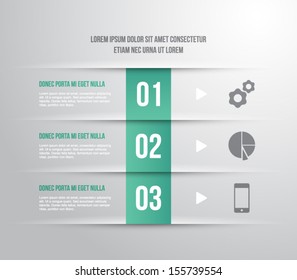 Abstract template banner with cut papers for business design, infographics, reports, progress, number options, diagram, step presentation, websites or workflow layout. Modern and clean style