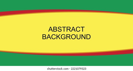 Abstract Template Banner With Yellow Green Solid Color.vector File