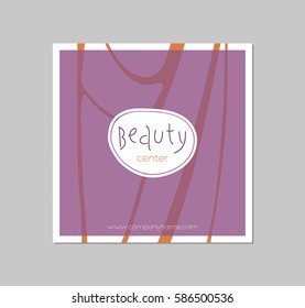Abstract template for beauty center.