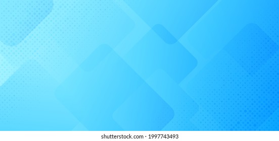 Resumen de cuadros blancos de fondo azul de la plantilla que se superponen con medio tono y textura. Ilustración del vector