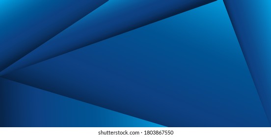 Abstract template blue geometric background. You can use for ad, poster, template, business presentation. Vector illustration