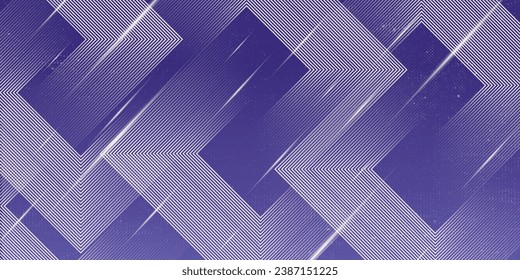 Resumen de plantilla de diagonal geométrica azul con línea dorada y punto oro brillante sobre fondo azul oscuro. Estilo de lujo. Ilustración del vector