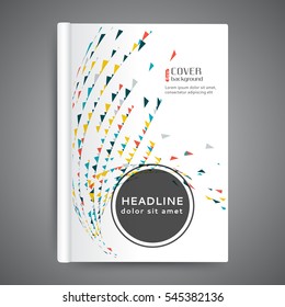 Abstract template book cover with geometric elements