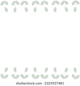 Abstract template with branches, leaves. Application in templates. banners.