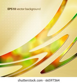 Abstract template with bright color line. Vector