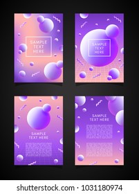 PLANTILLA ABSTRACTA - FOLLETO / TAPA - VIOLETA / NARANJA