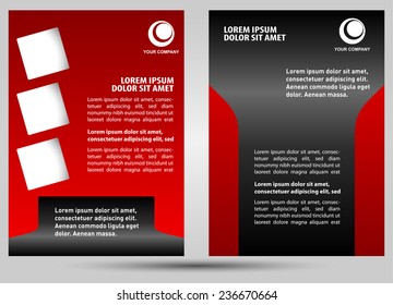 Abstract template brochure design