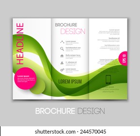 Abstract template brochure design