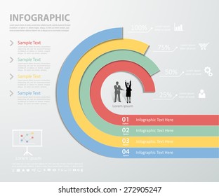 Abstract template for business design, reports, step presentation, number options, progress, workflow layout or websites.