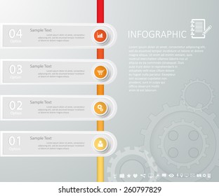 Abstract template. Can be used for workflow layout, banner, diagram, web design, infographic Vector Eps10