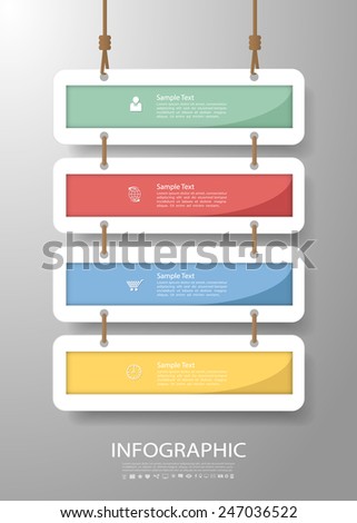 Abstract Template. Can be used for workflow layout, banner, diagram, web design, infographic Vector Eps10
