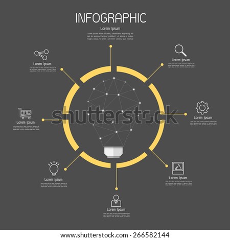 Abstract template. Can be used for workflow layout, banner, diagram, web design, infographic Vector Eps10