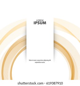 Abstract Template with Clean Minimal Style. Modern Graphic/Design Elements. Circles and Lines in White Background