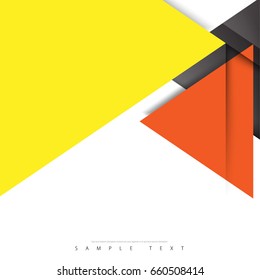 Abstract Template with Clean Minimal Style. Modern Graphic, Design Elements. Digital Abstract Hexagonal Shapes in White Background