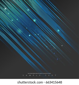 Abstract Template with Clean Minimal Style. Modern Graphic, Design Elements. Sharp Lines in Dark Background