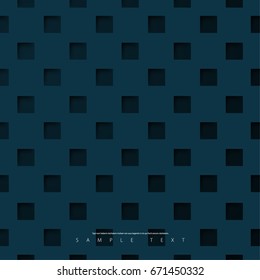 Abstract Template with Clean Minimal Style. Modern Graphic/Design Elements. Digital Squares in Dark Background