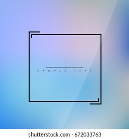 Abstract Template with Clean Minimal Style. Modern Graphic, Design Elements. Unconnected Square Blurred Background