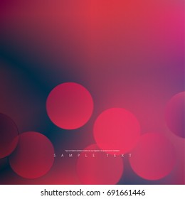 Abstract Template with Clean Minimal Style. Modern Graphic, Design Elements. Overlapping Circles with Blurred Multicolored Background