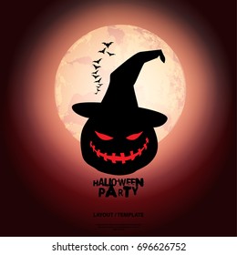 Abstract Template with Clean Minimal Style. Modern Graphic/Design Elements. Halloween Layout/Design Cover Background