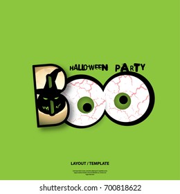 Abstract Template with Clean Minimal Style. Modern Graphic/Design Elements. Halloween Layout/Design Cover Background