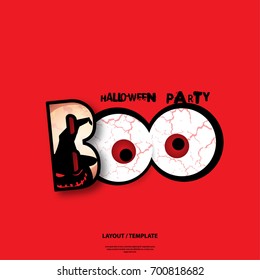 Abstract Template with Clean Minimal Style. Modern Graphic/Design Elements. Halloween Layout/Design Cover Background