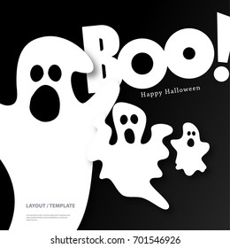 Abstract Template with Clean Minimal Style. Modern Graphic/Design Elements. Halloween Layout/Design Cover Background