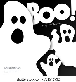 Abstract Template with Clean Minimal Style. Modern Graphic/Design Elements. Halloween Layout/Design Cover Background