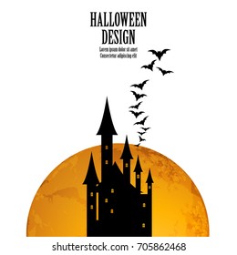 Abstract Template with Clean Minimal Style. Modern Graphic/Design Elements. Halloween Layout/Design Cover Background