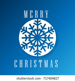 Abstract Template with Clean Minimal Style. Modern Graphic/Design Elements. Paper Snow Flake for Christmas Layout/Design Cover Background
