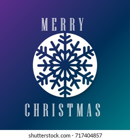 Abstract Template with Clean Minimal Style. Modern Graphic/Design Elements. Paper Snow Flake for Christmas Layout/Design Cover Background