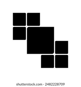 Abstractas collage de Plantilla de marcos, Fotos, imágenes, ilustraciones, Imágenes. Marco de Vector para la imagen, presentación. Simple collage álbum de fotos. Maqueta minimalista moderna para la foto