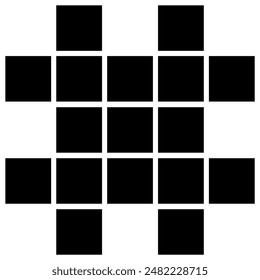 Abstractas collage de Plantilla de marcos, Fotos, imágenes, ilustraciones, Imágenes. Marco de Vector para la imagen, presentación. Simple collage álbum de fotos. Maqueta minimalista moderna para la foto