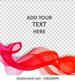 Abstract template color flyer with transparent smoke