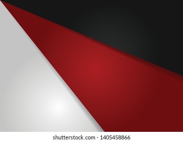 Abstract template concept red black grey contrast background space for text graphic design.Vector illustration.