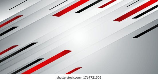 Abstract template contraast of red and black colors for business design. Technology style. You can use for ad, poster, template, business presentation. Vector illustration