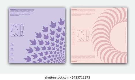 Abstract template for the cover, interior, banners, posters, flyers. The idea of product packaging, printing and design creativity