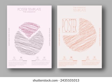 Abstract template for the cover, interior, banners, posters, flyers. The idea of product packaging, printing and design creativity