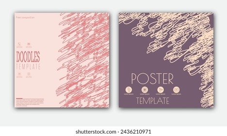 Abstract template for the cover, interior, banners, posters, flyers. The idea of product packaging, printing and design creativity