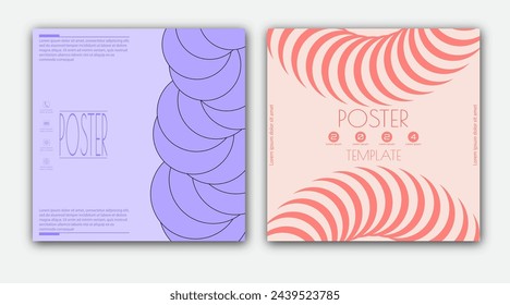 Abstract template for the cover, interior, banners, posters, flyers. The idea of product packaging, printing and design creativity