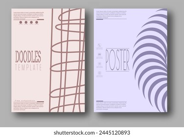 Abstract template for the cover, interior, banners, posters, flyers. The idea of product packaging, printing and design creativity