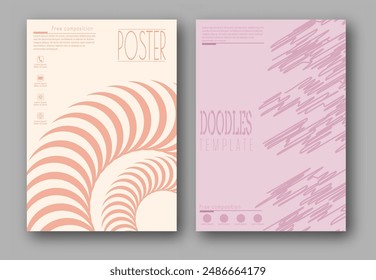 Abstract template for the cover, interior, banners, posters, flyers. The idea of product packaging, printing and design creativity
