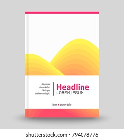 Abstract template for covers, flyers, banners, posters. Advertising brochure template. Vector illustration