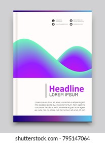 Abstract template for covers, flyers, banners, posters. Advertising brochure template. Vector illustration