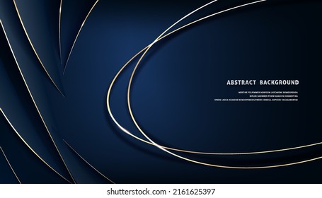 Abstract template dark luxury premium background with luxury triangles pattern and gold lighting lines.