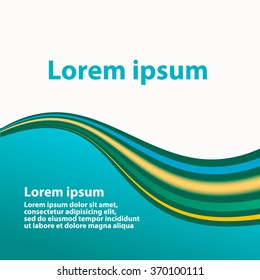 Abstract template design background. Vector Illustration