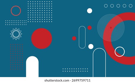 Diseño de Plantilla Abstractas de Formas geométricas y patrones circulares, abstracto futurista moderno con Elementos de Vector.