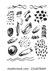 Abstrakte Designkennzeichnung für Vorlagen. Trendy Muster Hintergrund mit handgezeichnet doodle Elemente.