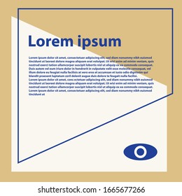 Abstract template design for social media to gate unity of brand identity